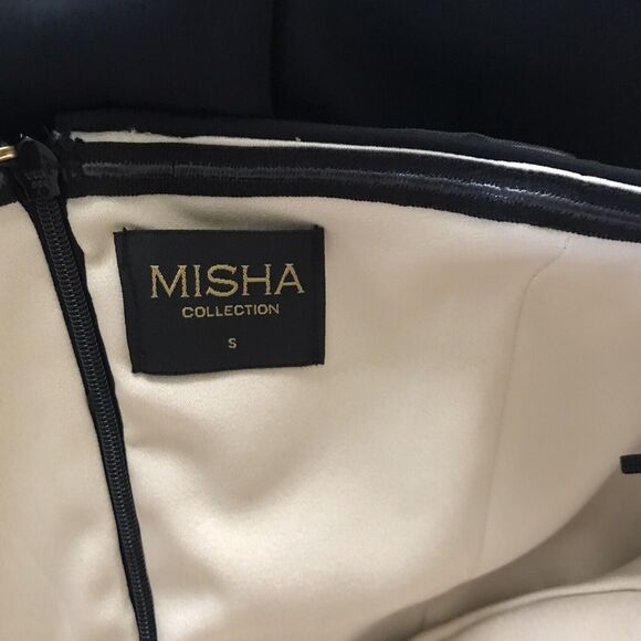 Misha Collection Black Strapless Mackenzie Flared Leg Jumpsuit NWOT - Picture 8 of 8